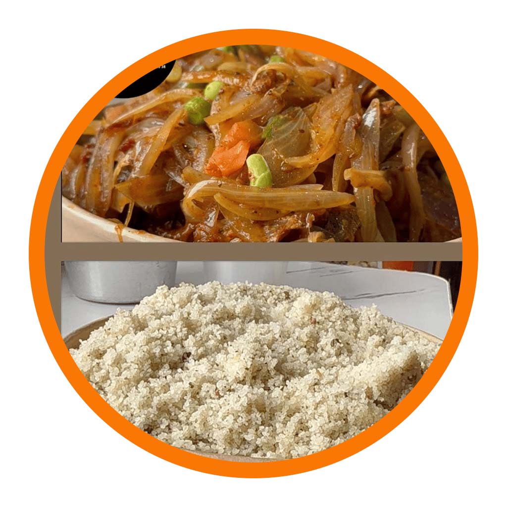 Fonio Poulet Fumé Sauté